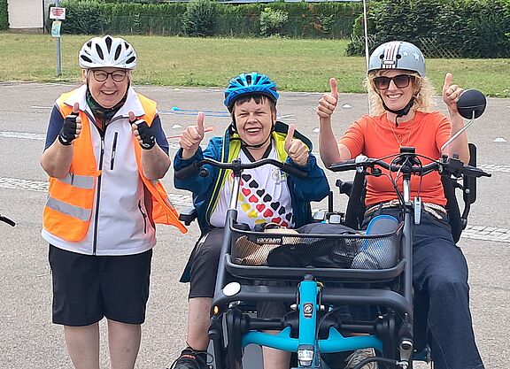 Die Tour geht los - mit dem Parallel-Tandem!
